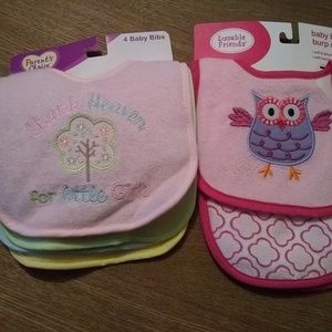 Parent's choice& luvable friends velcro baby bibs